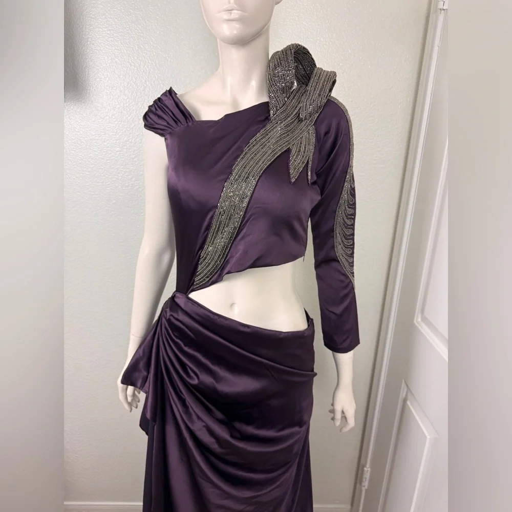 Unbranded Elegant Purple sequined Dress